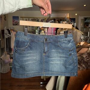 Stylish Blue Jeans Skirt